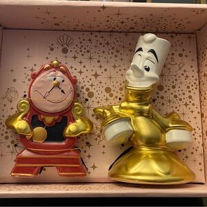 Disney’s Lumiere and Cogsworth from Beauty and the Beast salt and pepper!